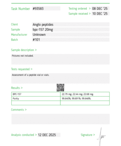 Anglo Peptides BPC-157 20mg