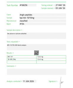 Anglo Peptides BPC-157 TB4 Blend 5mg+5mg