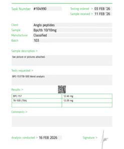 Anglo Peptides BPC-157 TB4 Blend 5mg+5mg