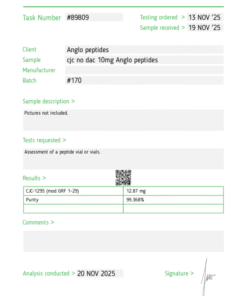 Anglo Peptides CJC-1295 Ipamorelin 10mg+10mg