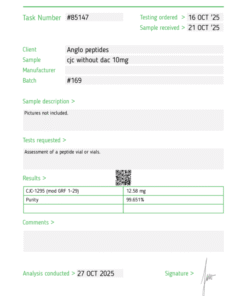 Anglo Peptides CJC-1295 Ipamorelin 10mg+10mg