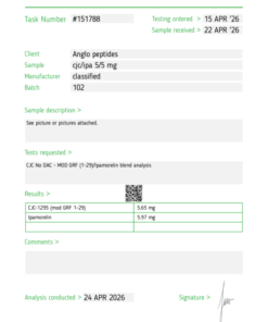 Anglo Peptides CJC-1295 Ipamorelin 5mg+5mg