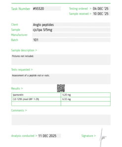 Anglo Peptides CJC-1295 Ipamorelin 5mg+5mg