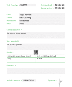 Anglo Peptides GHK-Cu 50mg