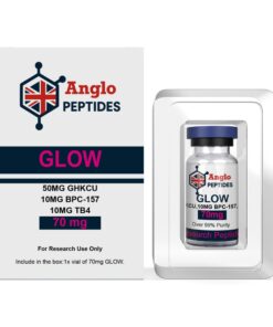 Anglo Peptides Glow Blend 70mg vial for research purposes