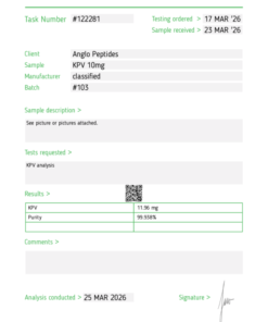 Anglo Peptides KPV 10mg