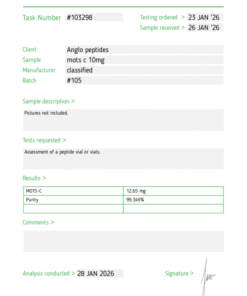 Anglo Peptides MOTS-c 10mg