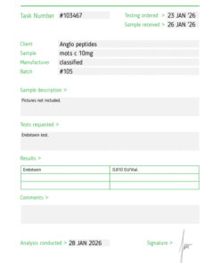 Anglo Peptides MOTS-c 10mg
